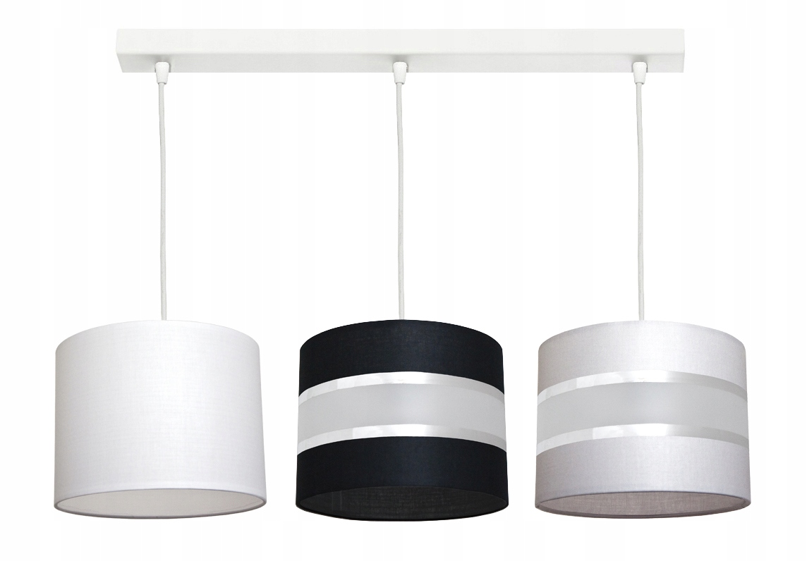 Závěsná lampa Adella 3 stropní lustr stínidla