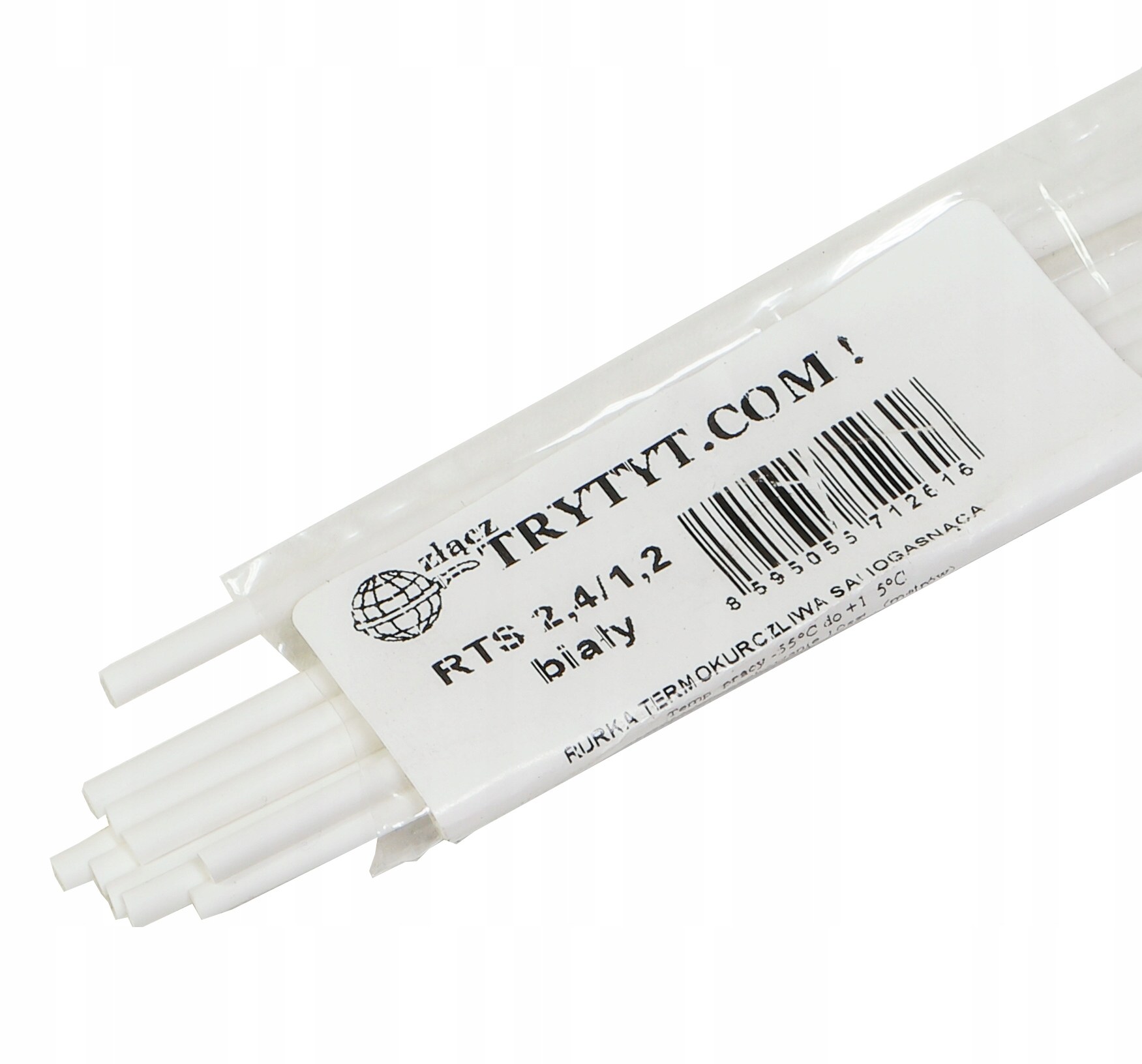 

Rurka Koszulka Termokurczliwa 2,4 1,2 10szt biały