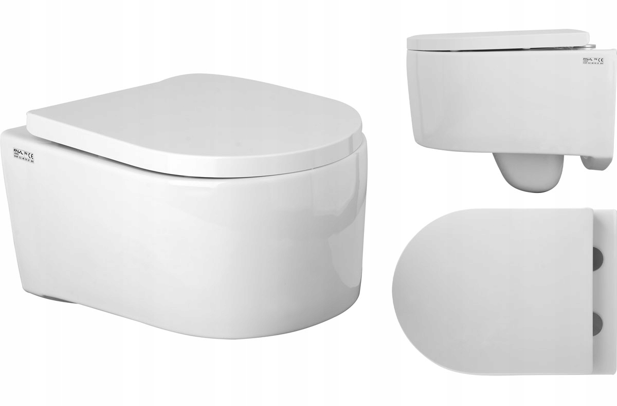 

Miska Wc Rimless Deska Slim Wolnoopadająca 49x37