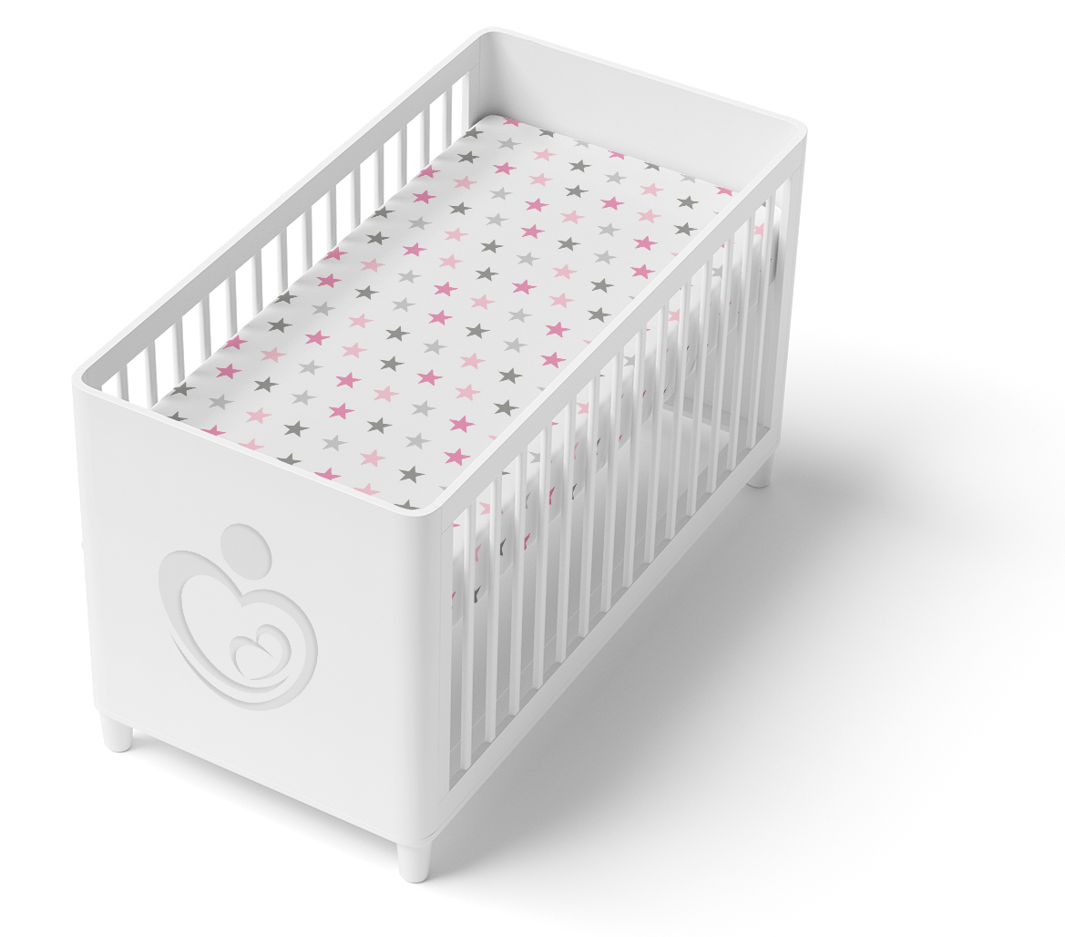 PRZEŚCIERADŁO DO ŁÓŻECZKA 160x80 Z GUMKĄ BAWEŁNA 100% BABYMAM Szerokość produktu 80 cm