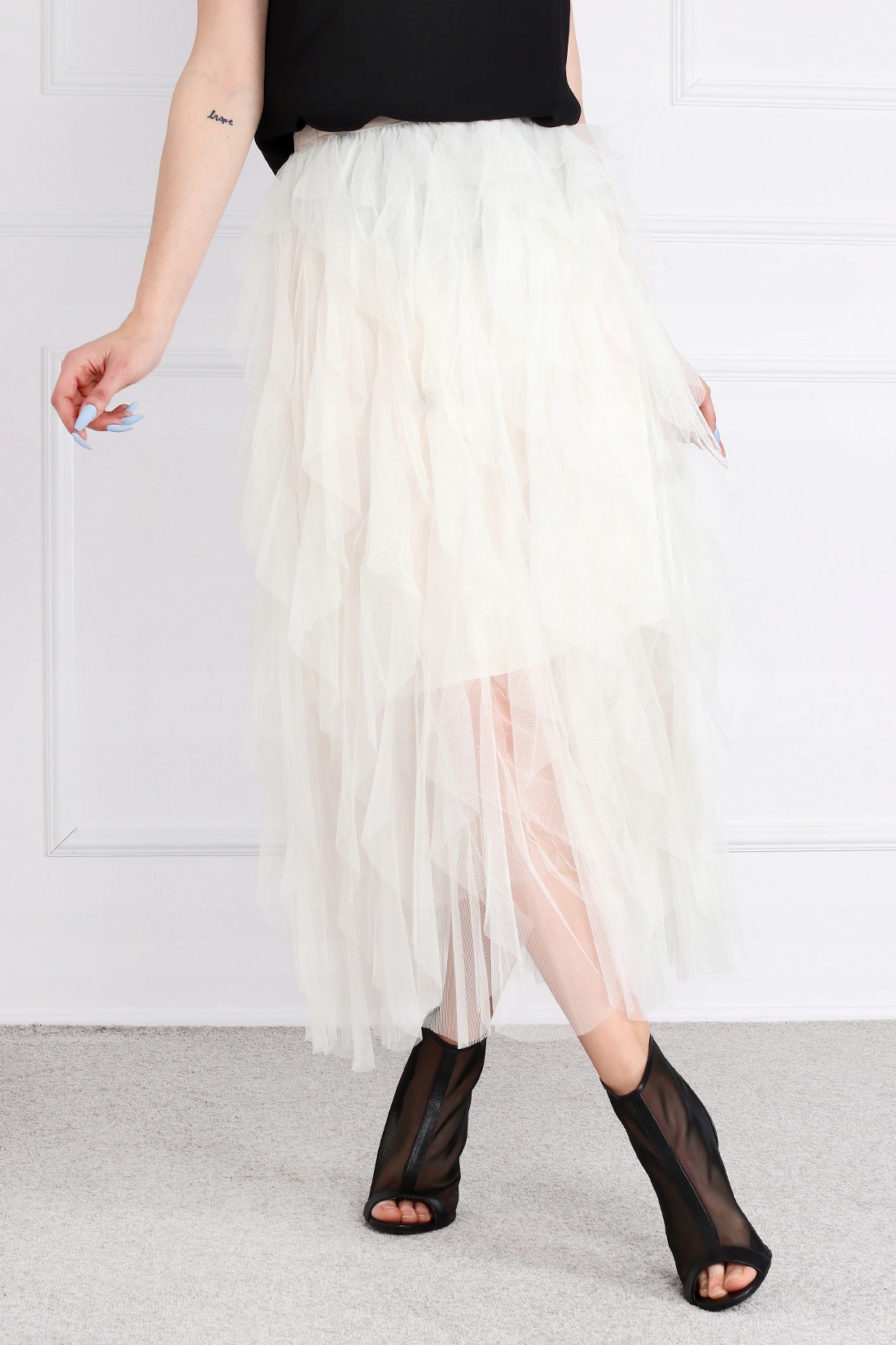 SPÓDNICA DAMSKA SPÓDNICZKA DŁUGA KOBIECA LETNIA ELEGANCKA TIUL KOLORY 1928 Marka inna