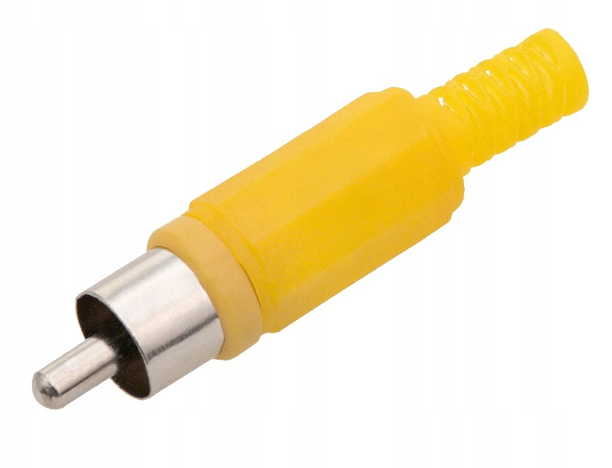 

Wtyk Rca cinch cincz Żółty na kabel 10sztuk (2959)