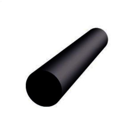 Hliníková Trubka Kulatá Černá Ral 9005 40 mm x 2 mm