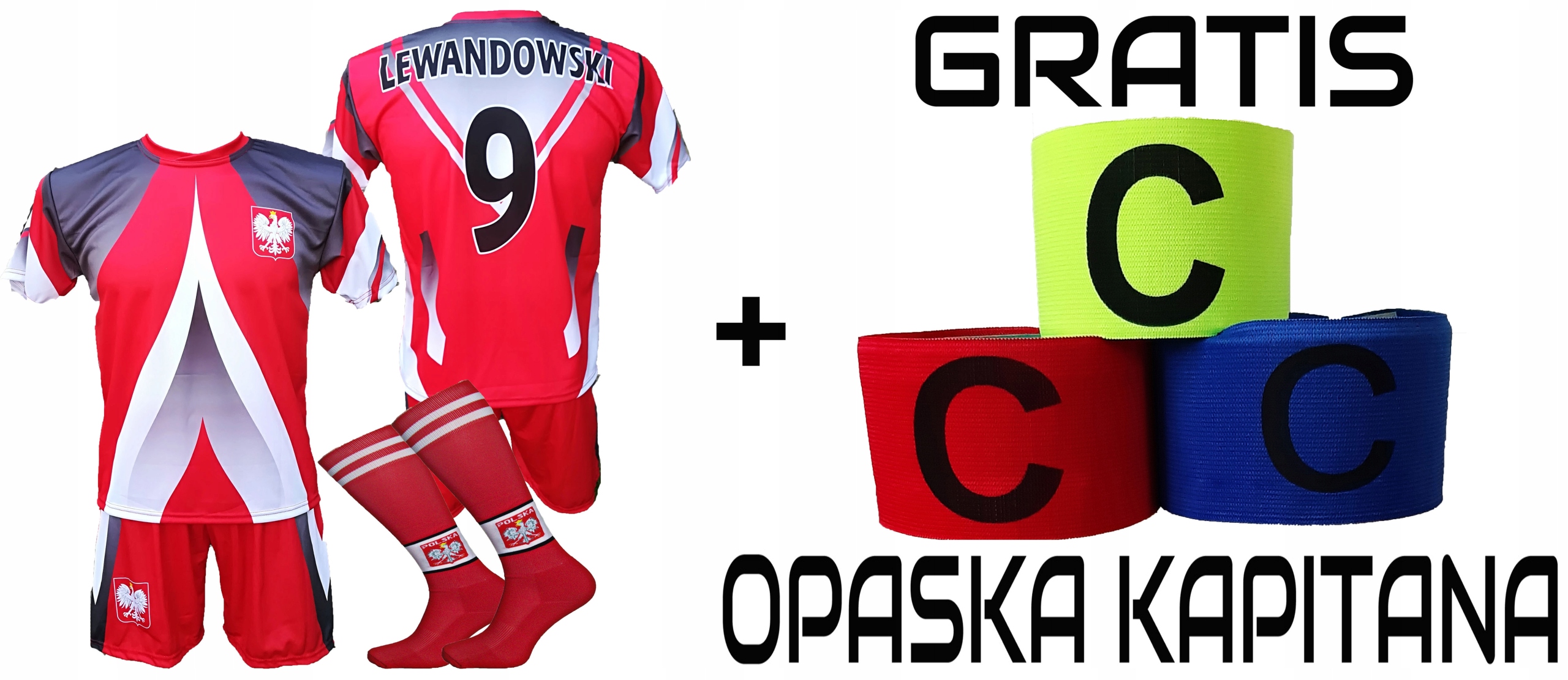 

Lewandowski Komplet Strój Piłkarski Lewy 158 inne