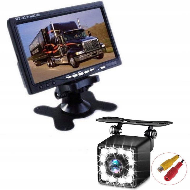 Камера заднього виду 12 LED + монітор 7 дюймів стоячи 10 м