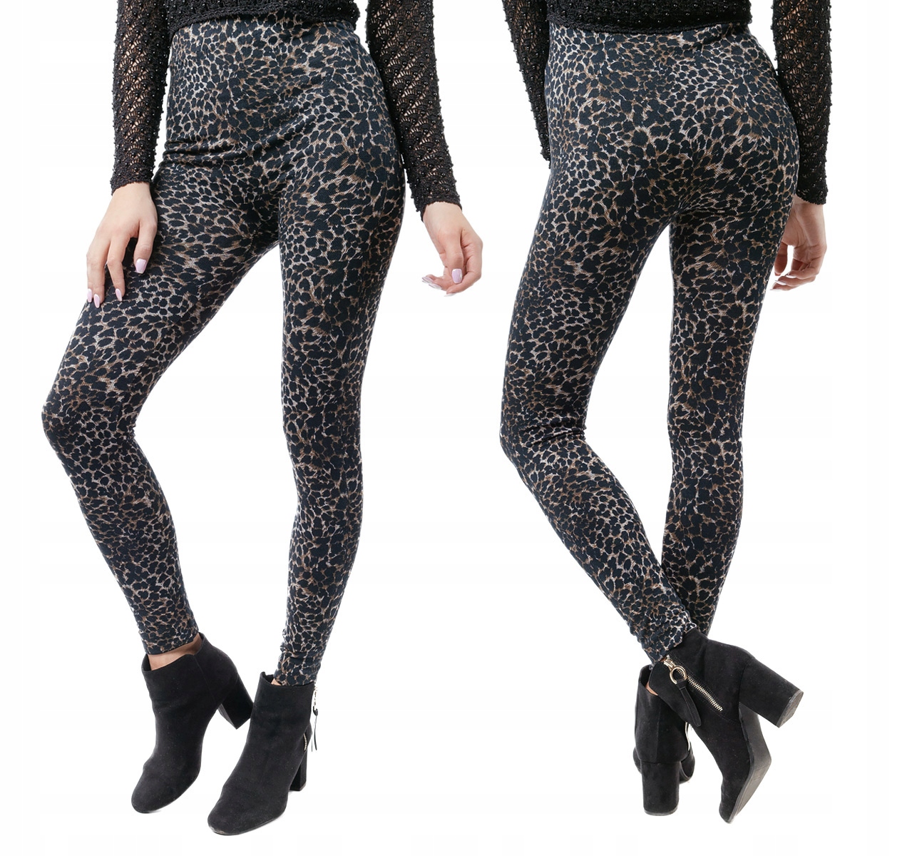 

Legginsy Getry Spodnie Legins Damskie Panterka A13