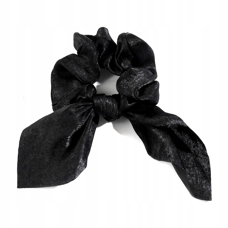 

Gumka do włosów frotka apaszka kokarda czarna