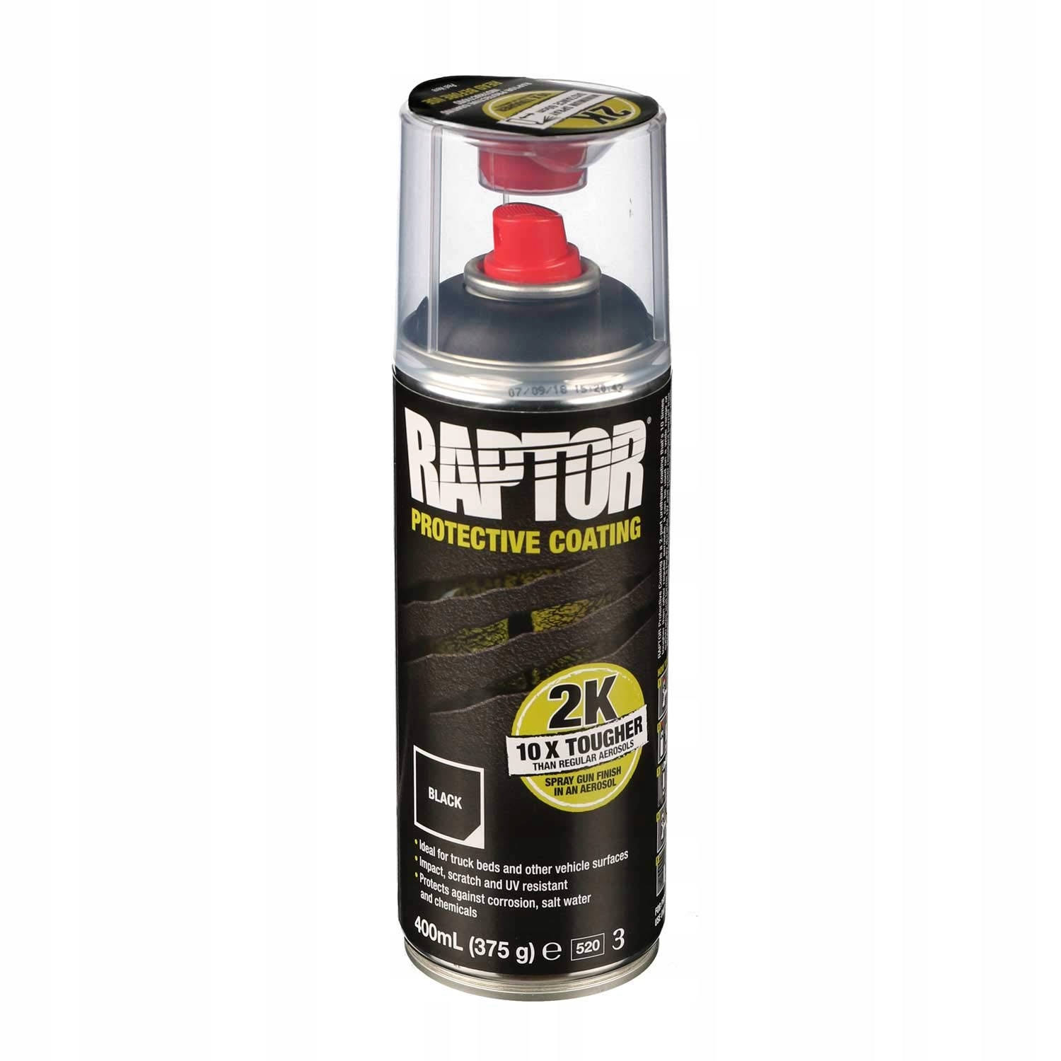 

U-pol Raptor środek ochrony, spray 2K 400ml Czarny