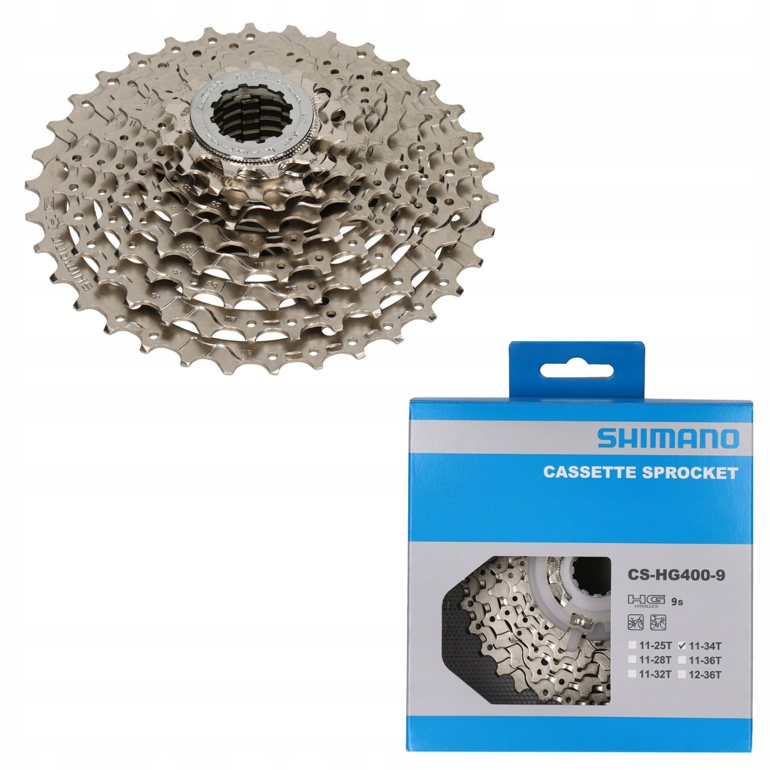 

Shimano CS-HG400 Kaseta 9s Alivio Deore 11-34