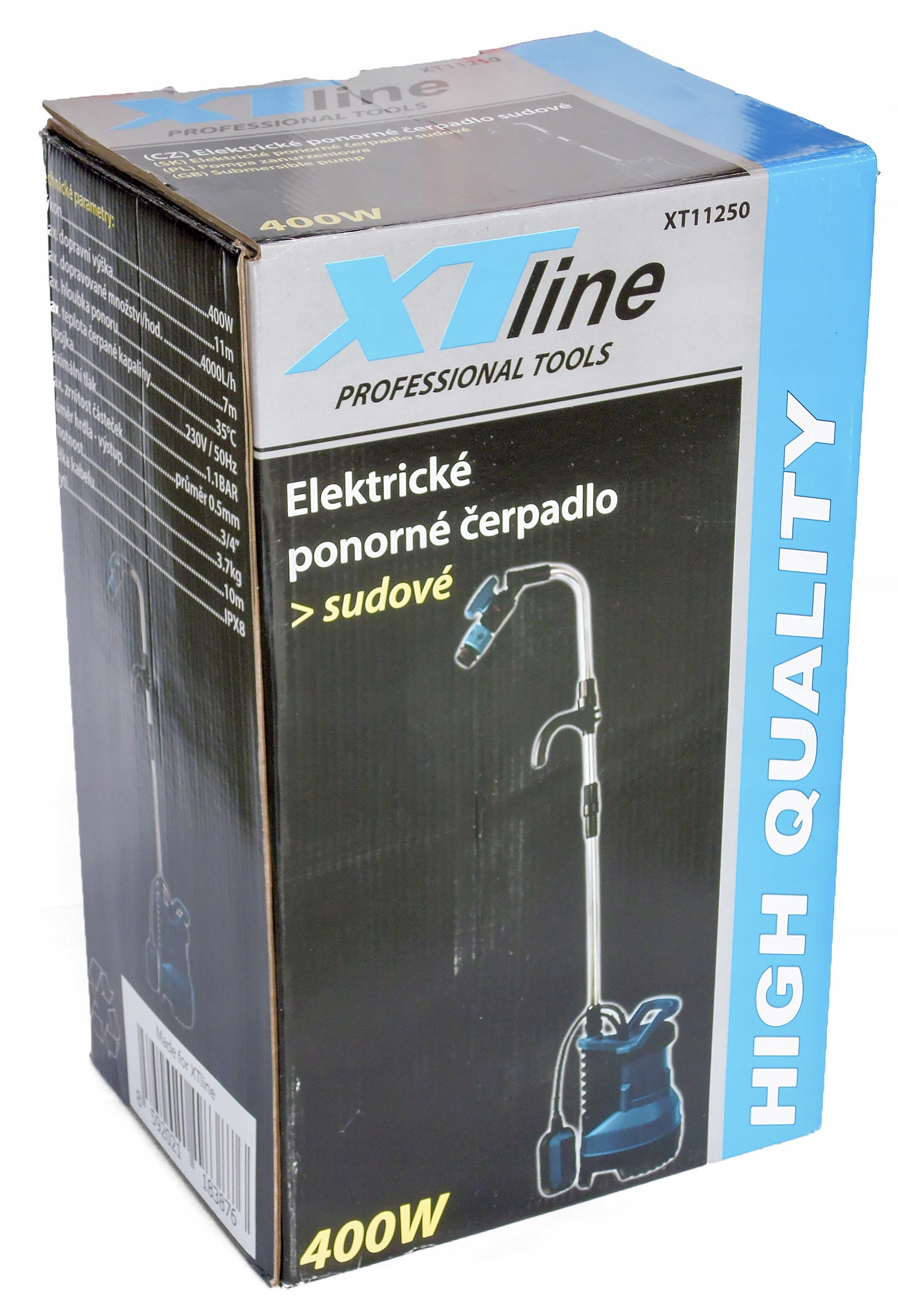 POMPA ZANURZENIOWA OGRODOWA DO WODY XTline 400 W EAN (GTIN) 8592021183876