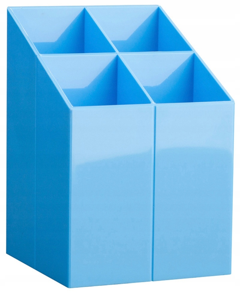 Przybornik na biurko ICO z przegrodami jasnoniebie