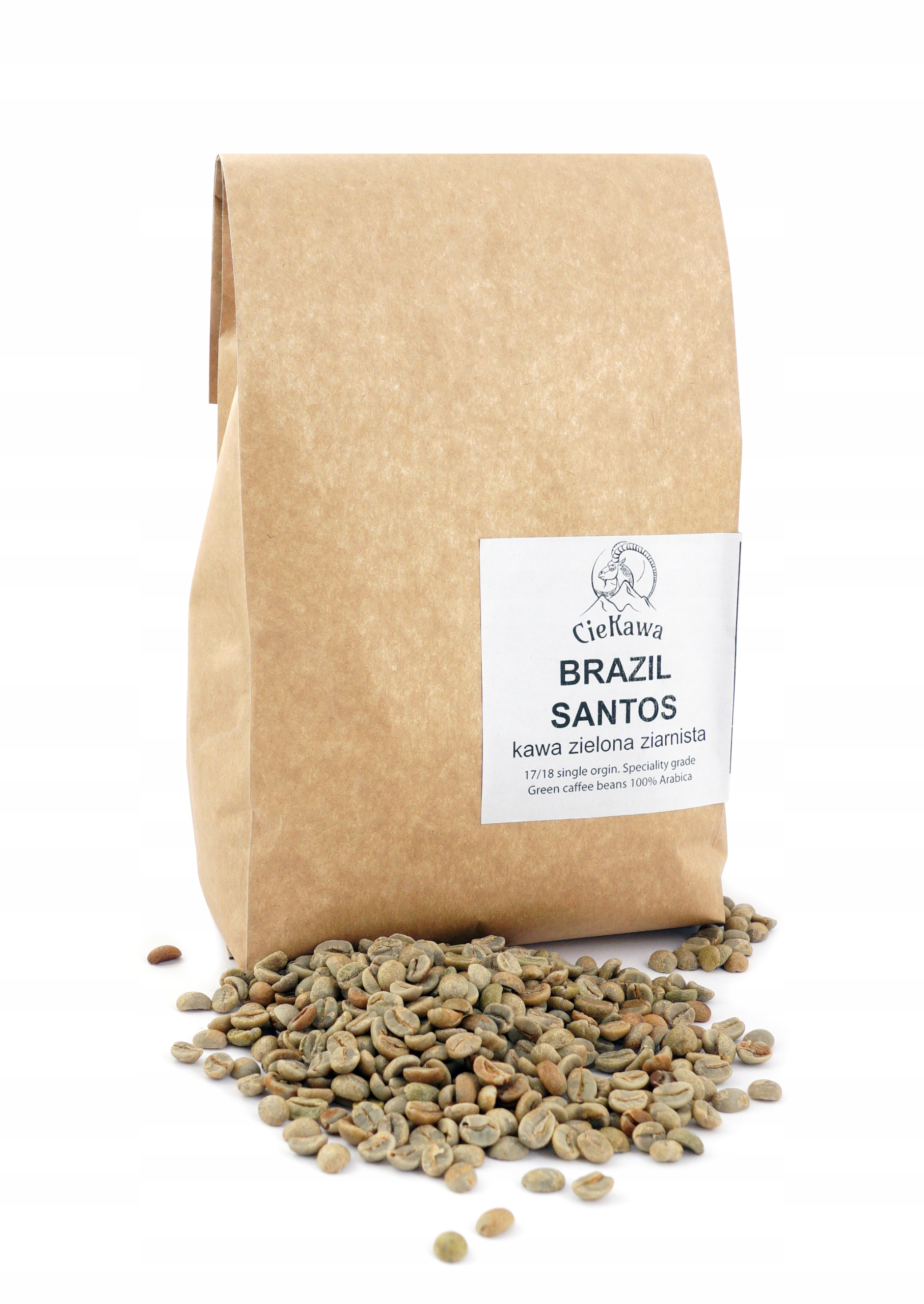 Levně Káva zelená, zrnková Kolumbie Supremo 1 kg