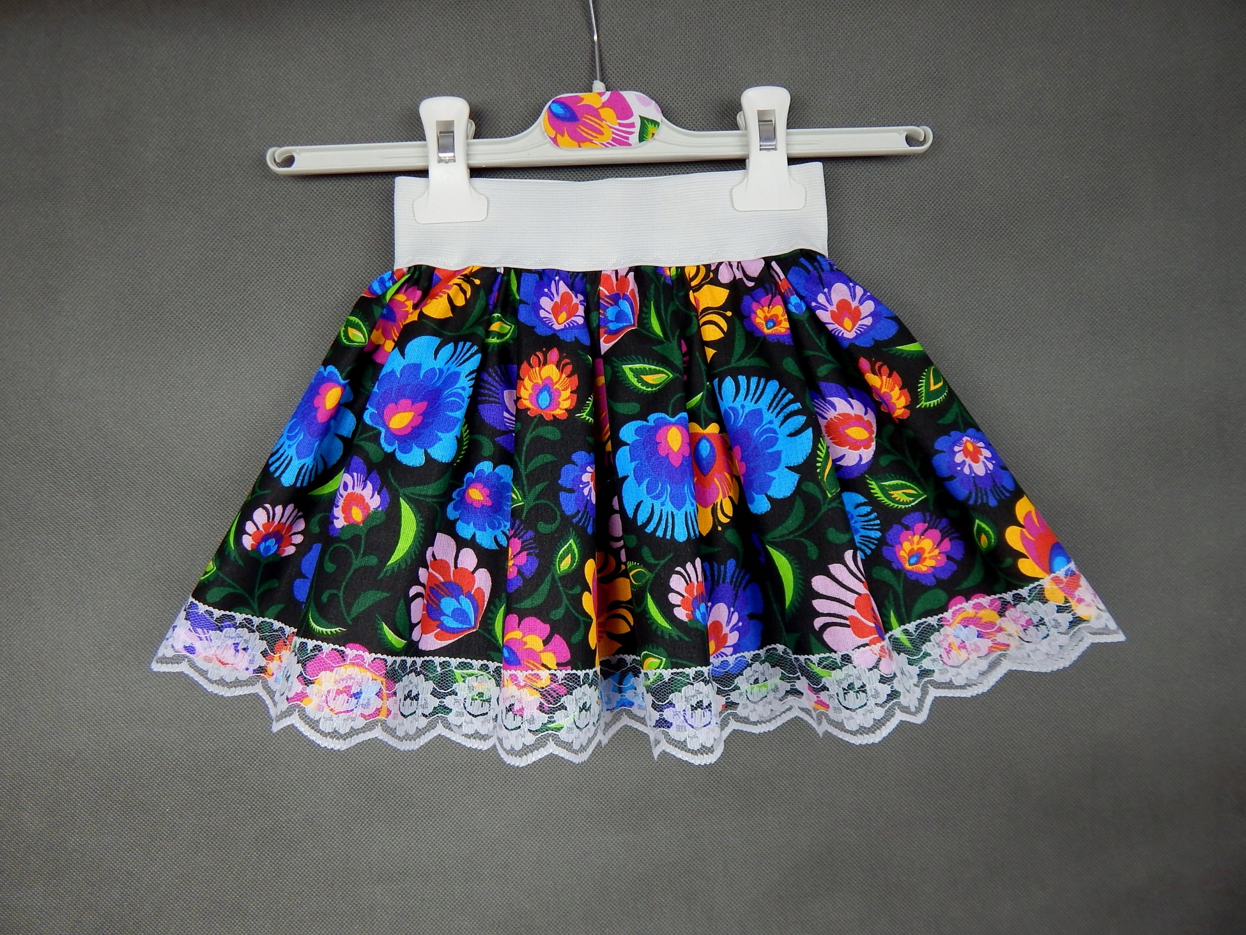 ŁOWICKA spódnica SPÓDNICZKA cleo góralska__5-8 lat Wiek dziecka 6 lat +