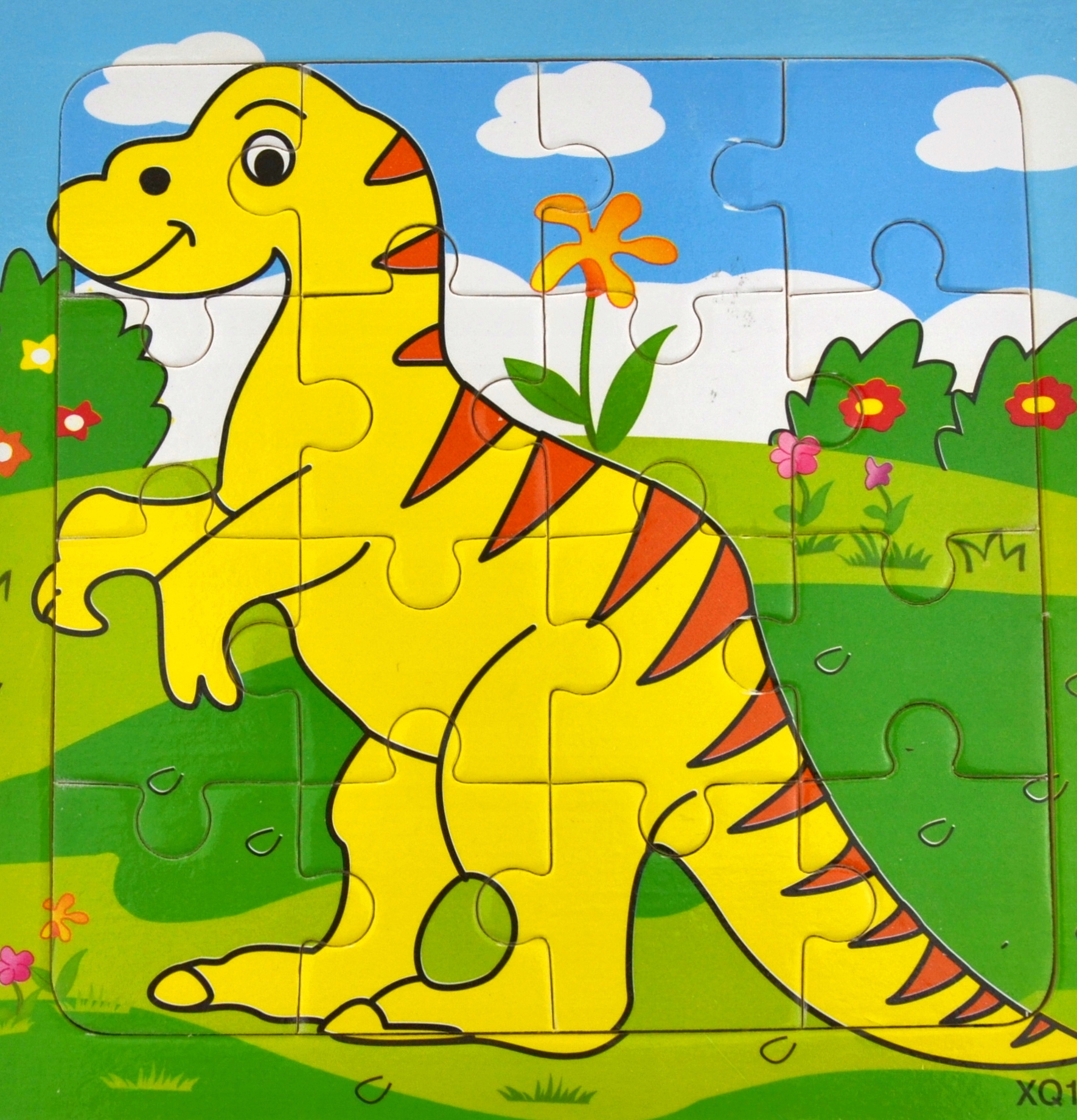 

Edukacyjne Puzzle Drewniane 16 elementów Dinozaur