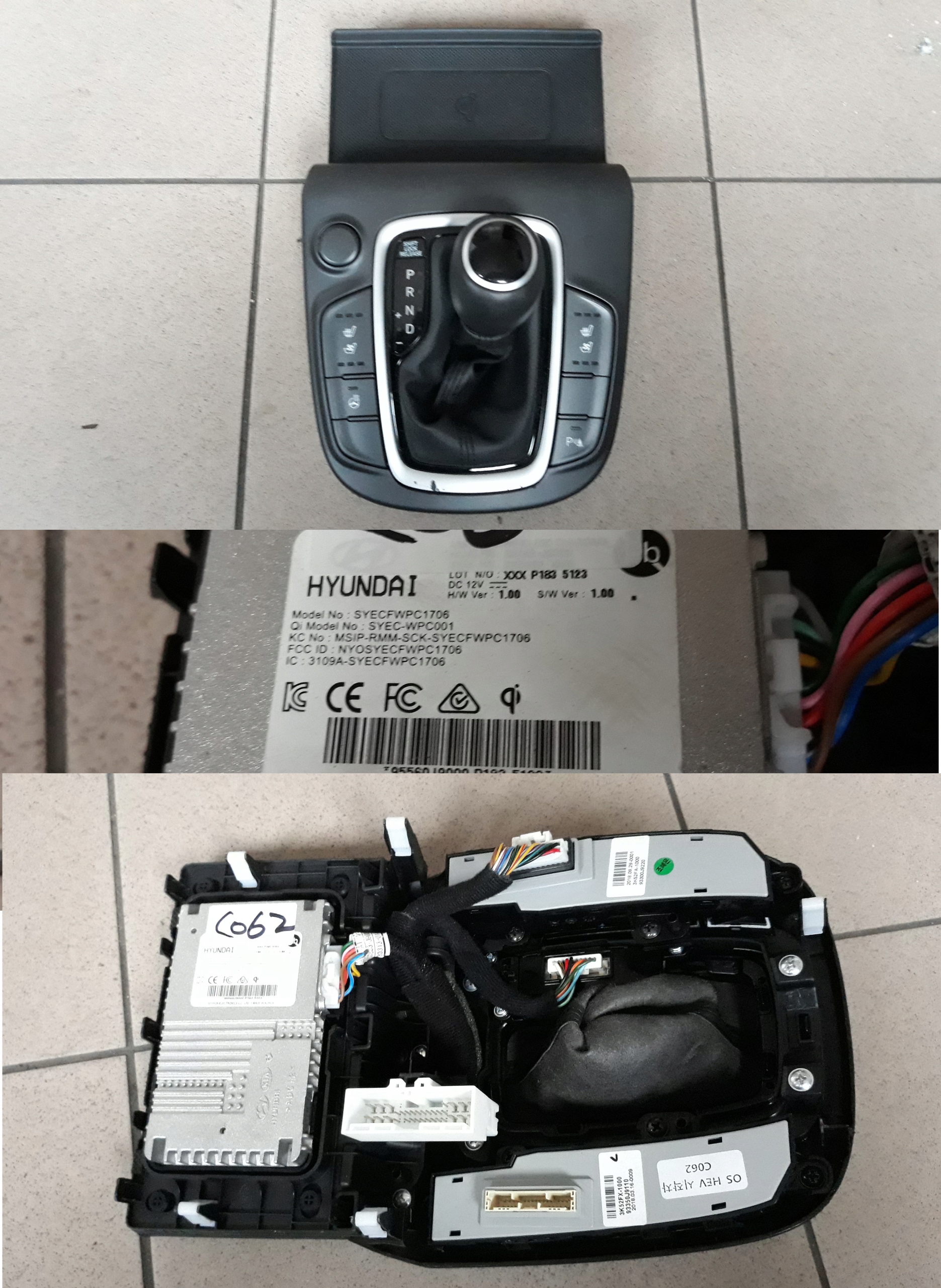 HYUNDAI KONA 2019R GALKA RAMKA WYBIERAKA PANEL