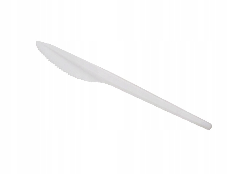 

Noże Plastikowe białe nóż jednorazowy 100szt.