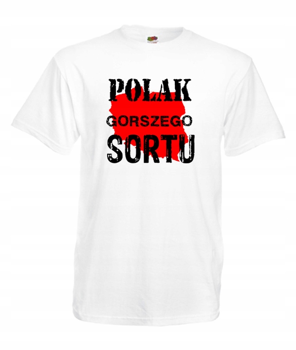 

S Koszulka Męska Polak Gorszego Sortu Wzór