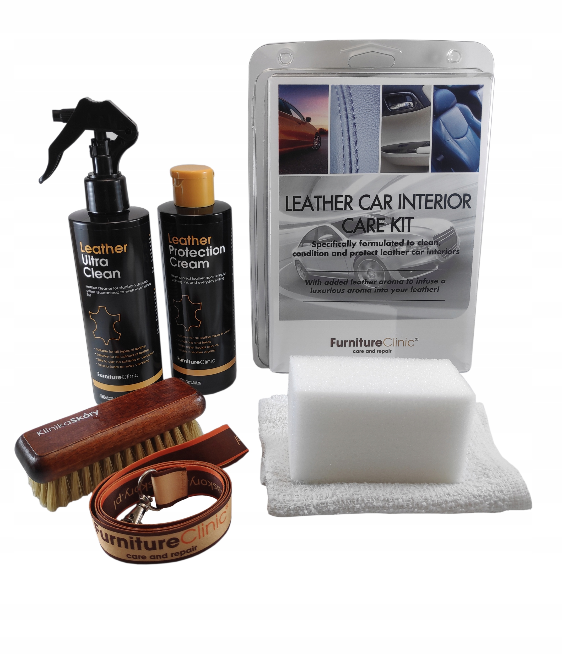 Leather Car Interior Care Kit 2X250 ml + GRATIS 8033843977 Allegro.pl