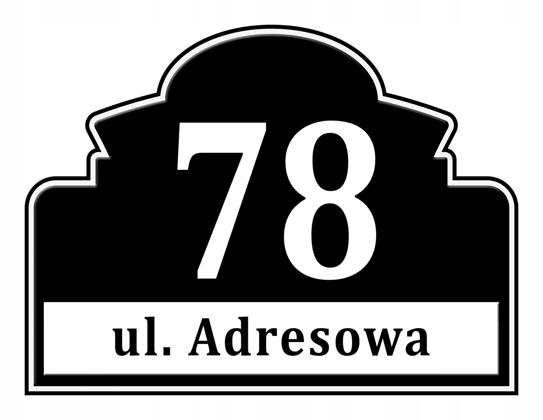

Tabliczka Adresowa Adres Numer Na Dom znak ulica