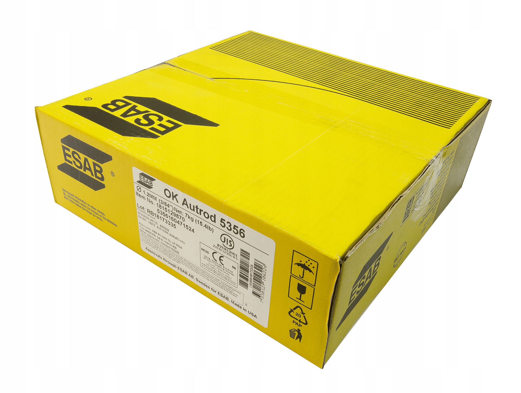 DRUT SPAWALNICZY DO ALUMINIUM ESAB 5356 AUTROD 1,2