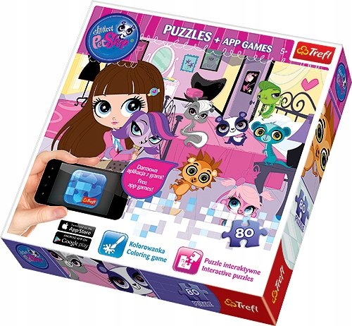 

Puzzle 80 Littlest Pet Shop + Aplikacje /75101/