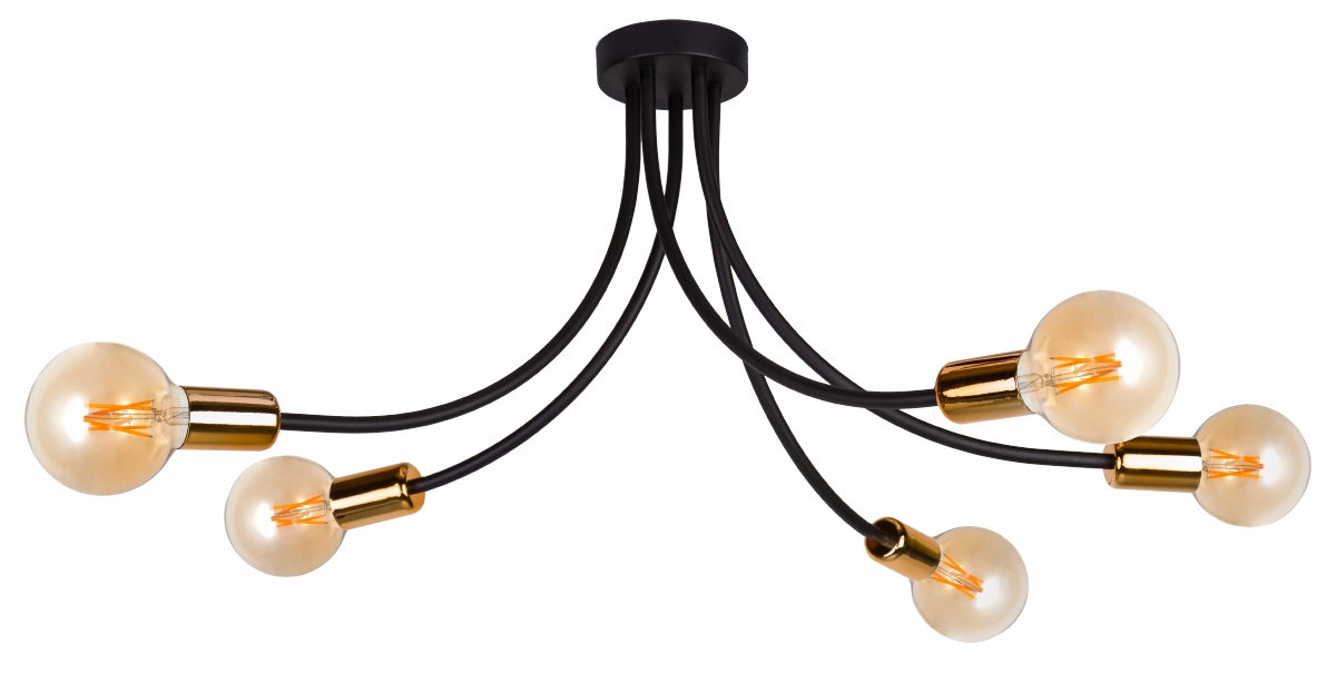

Modna Sufitowa Lampa Żyrandol Edison Skręt Retro