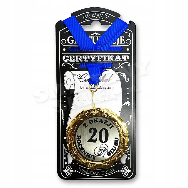 

Złoty Medal 20 Rocznica Ślubu