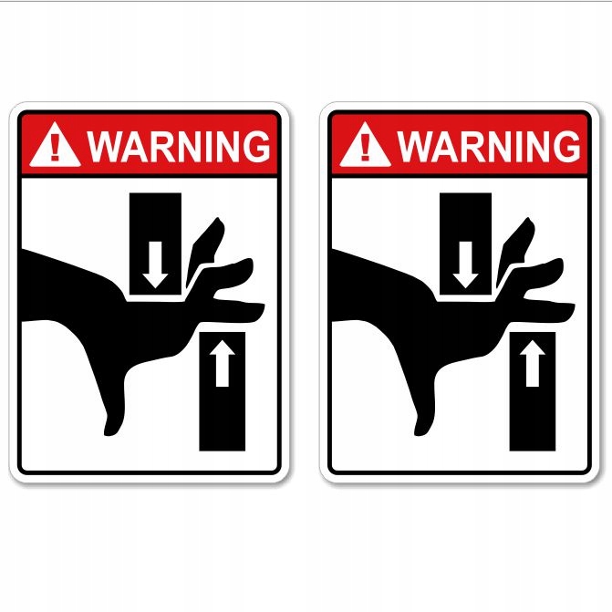 Naklejki OSTRZEGAWCZE WÓZEK WIDŁOWY oznaczenie UDT