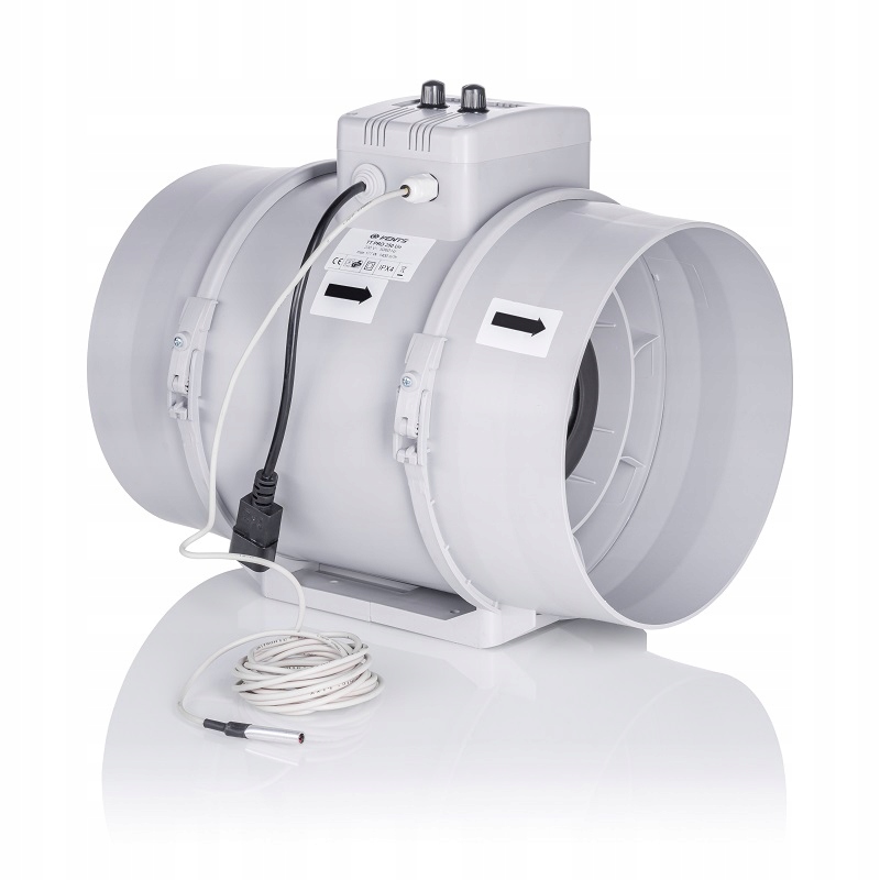 Ventilátor Vents 200 mm 1040 m3 reg výkon teplota