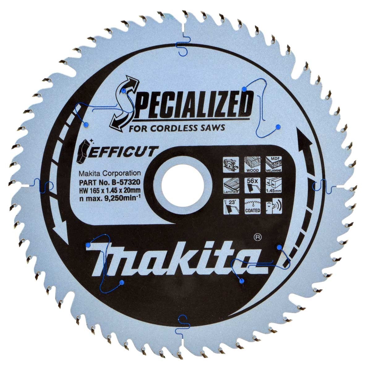 

Makita B-57320 Tarcza 165mm Do Laminatu SP6000 New
