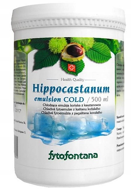 Końska maść chłodząca z kasztanowca 500ml Szwajcar