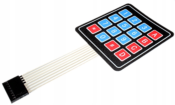KLAWIATURA MEMBRANOWA 4X4 SAMOPRZYLEPNA ARDUINO