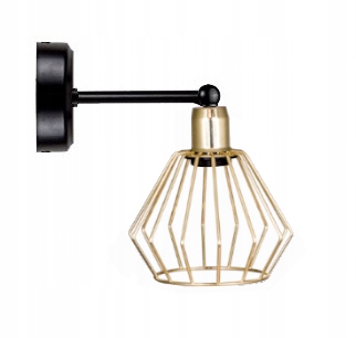 

Kinkiet Ścienny Diament Złoty Markos 113ZP