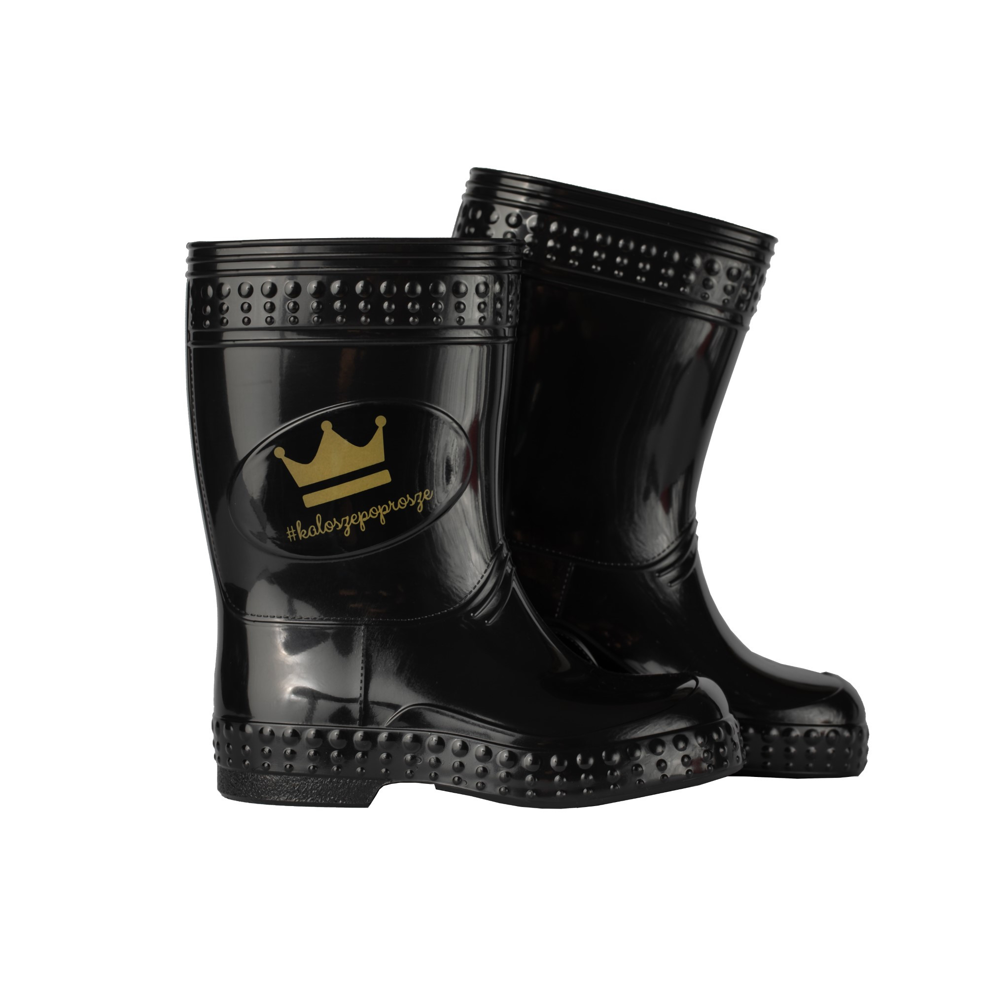 KALOSZE POPROSZE GUMOWCE DZIECIĘCE CZARNE 21/22