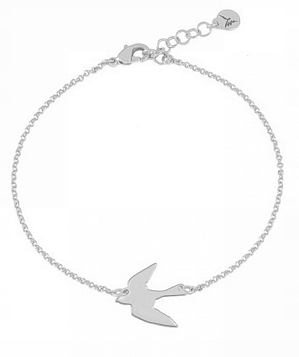 

Srebrna Bransoletka Celebrytka Jaskółka Delikatna