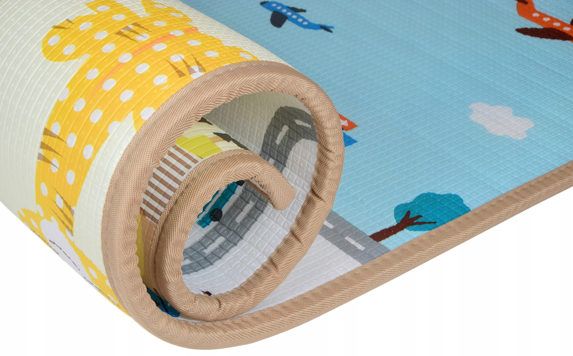 MATA EDUKACYJNA PIANKOWA MIASTO ULICE 180x150x1,5 Wiek dziecka 0 +