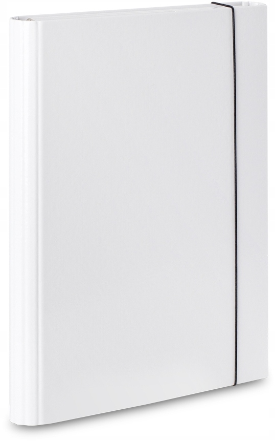

Teczka skrzydłowa A4 z gumką na dokumenty Biała