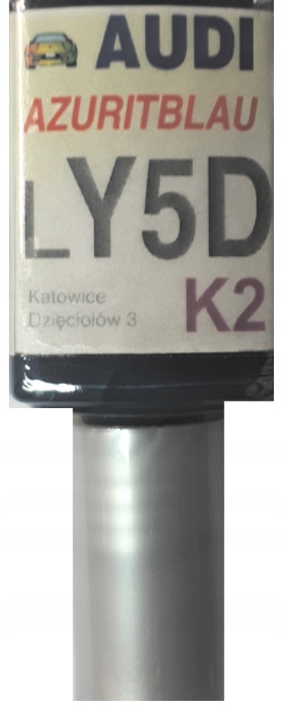 AUDI LY5D K2 AZURITBLAU LAKIER SAMOCHODOWY ZAPRAWKA DO RYS 10 ML ARASYSTEM