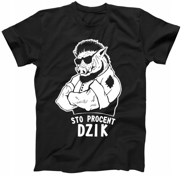 

Dzik Sto Procent koszulka z dzikiem roz. S