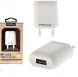 

Ładowarka Sieciowa Proda 5V/1.1A Mocna Szybka-usb