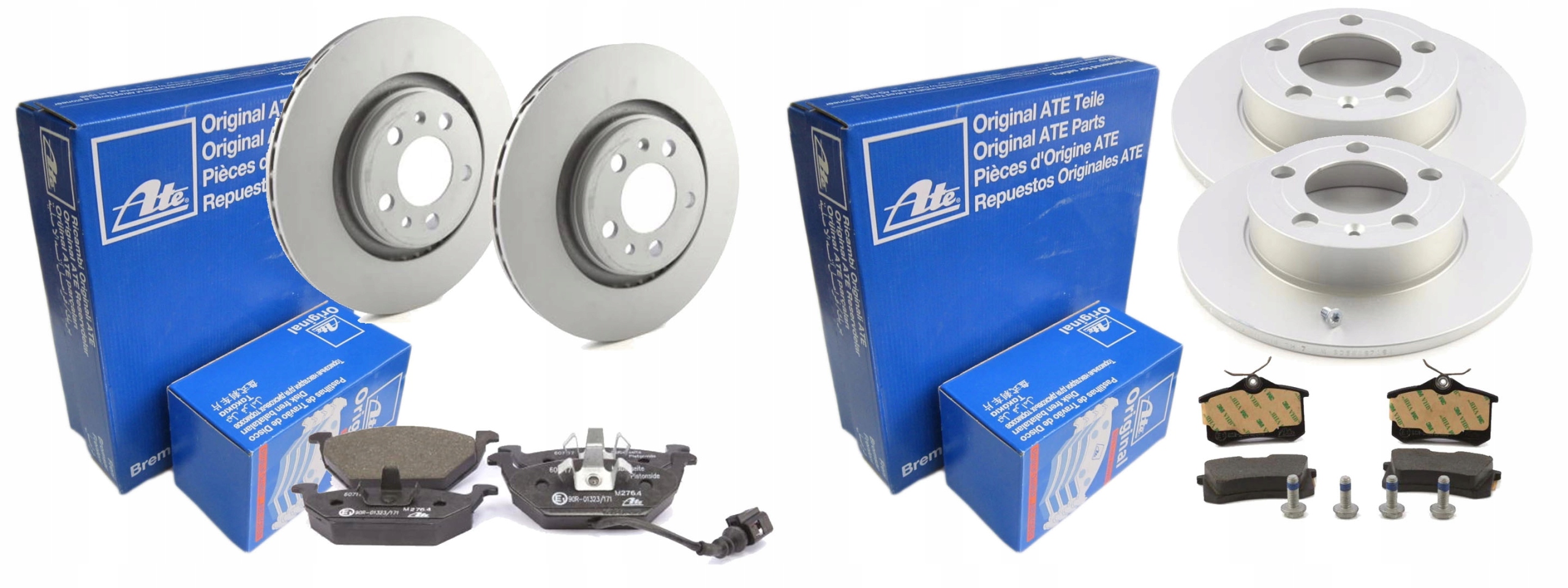 Диски колодки ATE передняя задняя AUDI A3 8L 280MM