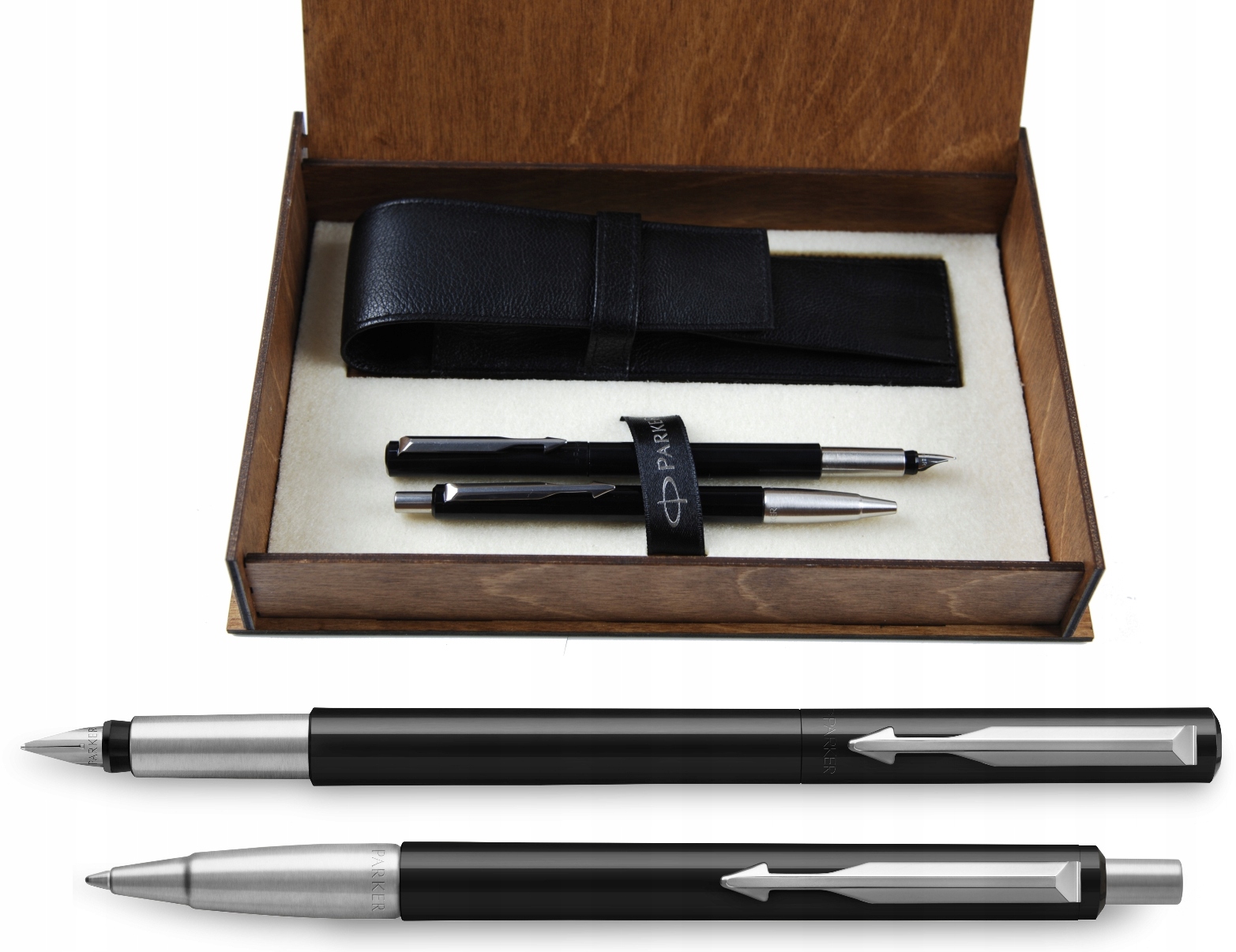 

Parker Vector pióro długopis Drewno Grawer Rr 1Z07