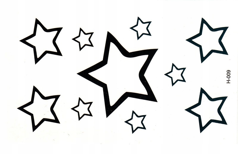 

Tatuaż Tymczasowy gwiazdki gwiazda Stars