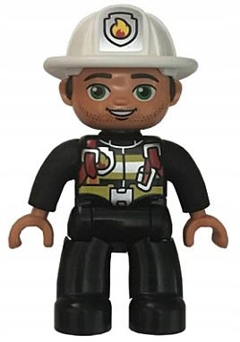 

Ls Nowe Lego Duplo Figurka Pan Tata Strażak Straż