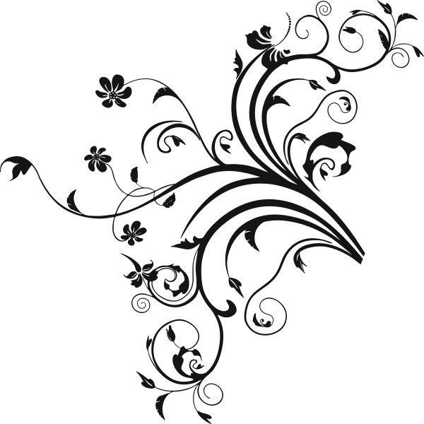 

Naklejka na ścianę ścienna Kwiaty ornament 70 cm