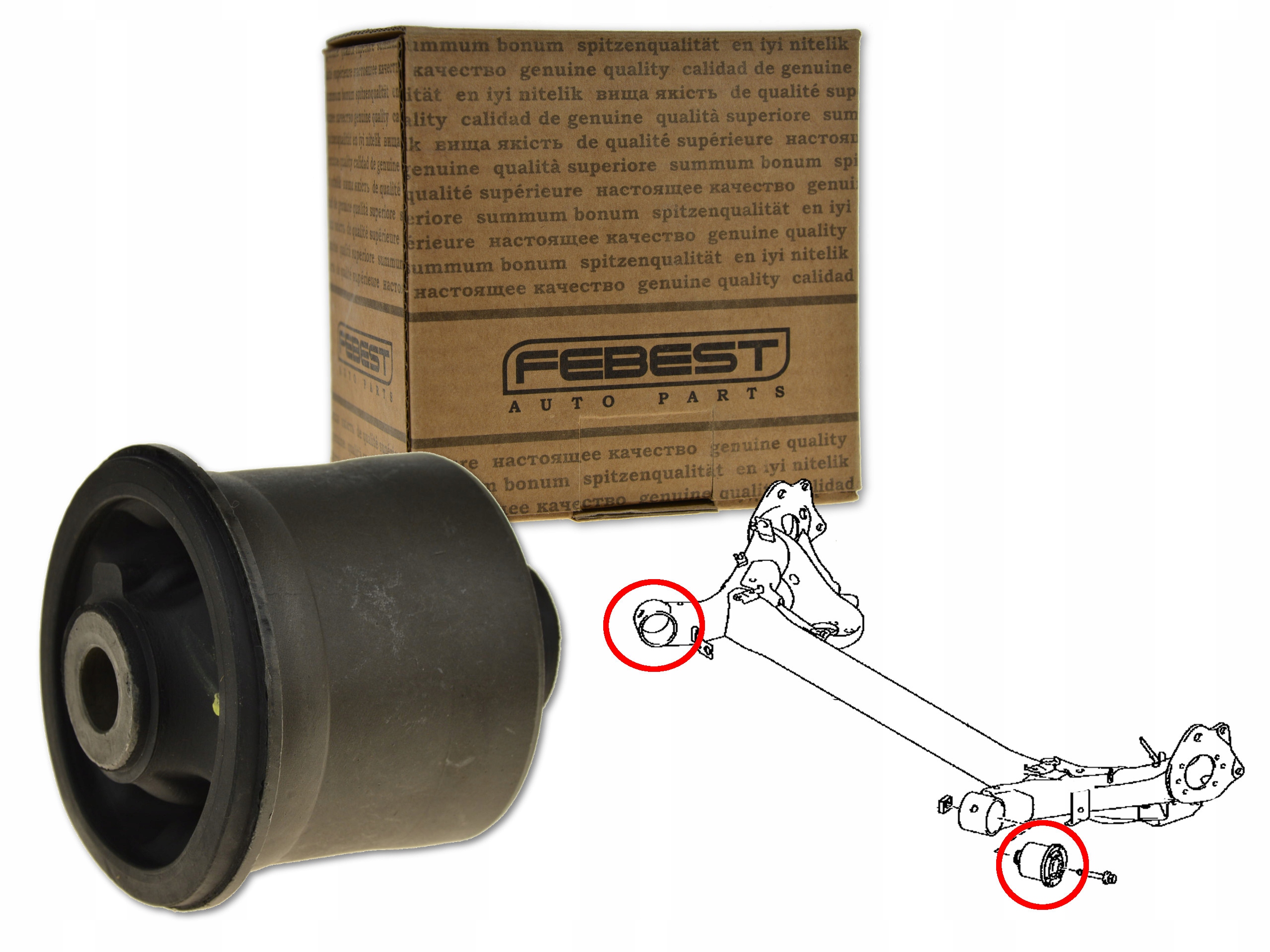 TULEJA BELKI TYŁ TYLNEJ TAB-455