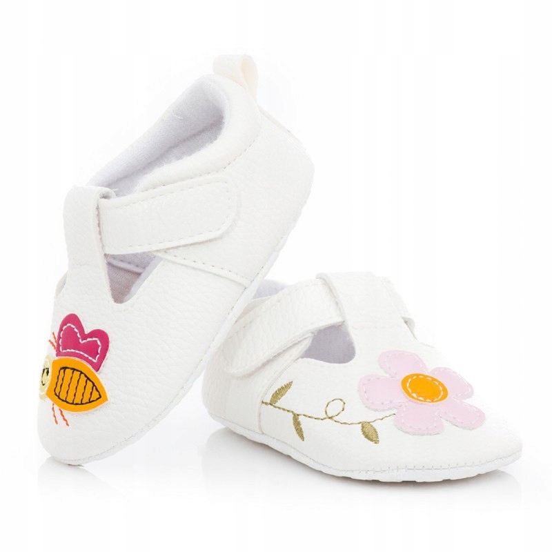 

Buciki letnie dla niemowląt 80-86 białe na rzep