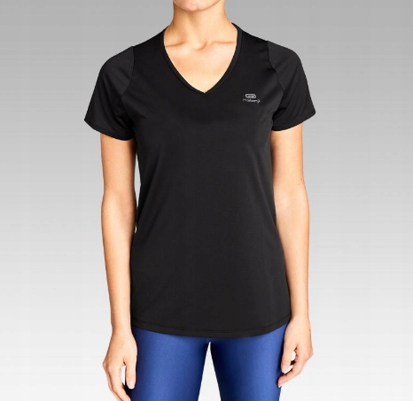 KALENJI KOSZULKA DAMSKA BIEGANIE FITNESS ROWER 36 Rękaw krótki rękaw