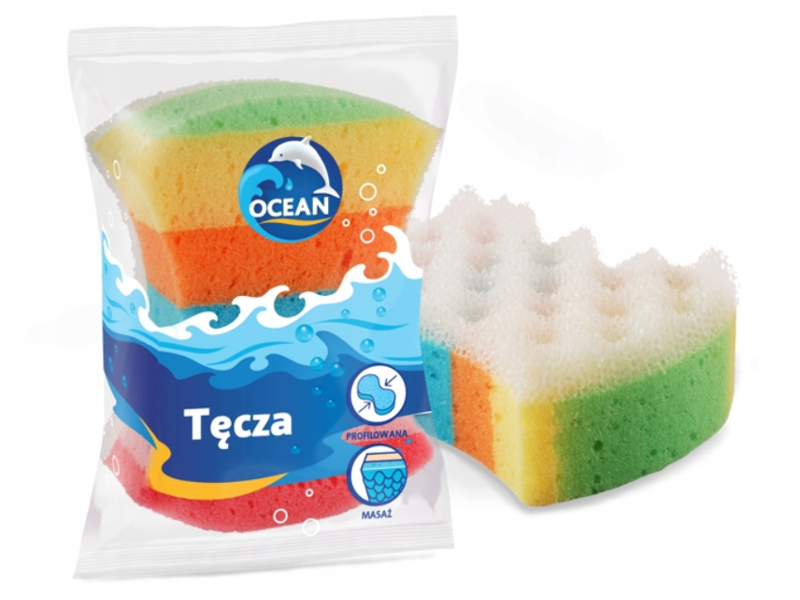 

Ocean Gąbka Do Kąpieli I Masażu Tęcza Profilowana