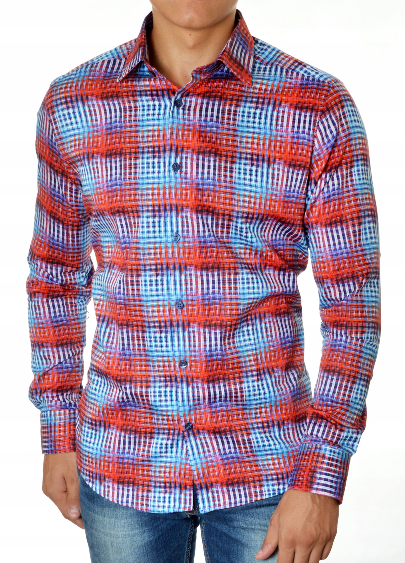 Pánská košile Modno Casual Comfort Slim Podzim